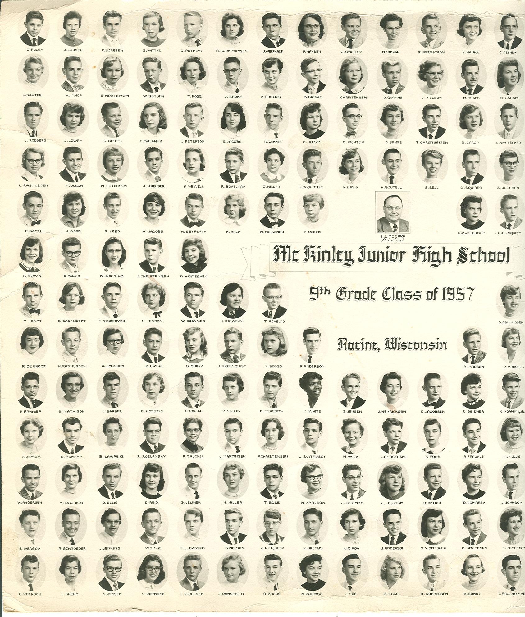 McKinley Jr. High 9th Grade Composite (left side)